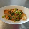 スポボブ's cooksnap of when they made 小松菜チャンプルー.