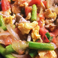 新米うちさん's cooksnap of when they made 新たまねぎとアスパラと豚肉のさっぱり炒煮.