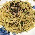 ずぼら新米主婦's cooksnap of when they made 簡単★ツナと塩昆布の和風パスタ.