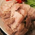 ヒナごはん's cooksnap of when they made 圧力鍋de柔らかゆで豚とゆで汁.