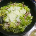 いちごあめ、's cooksnap of when they made 早生キャベツと豚しゃぶの簡単蒸し.