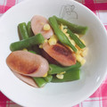 ♡chinoちゃん's cooksnap of when they made いんげんとソーセージバター炒め.