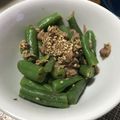 ☆ちぃぱっぱ☆'s cooksnap of when they made 梅でさっぱり！インゲンのゴマ和え.