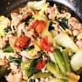 はしの3's cooksnap of when they made トマトとチンゲン菜の中華炒め.