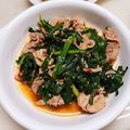 amjkao's cooksnap of when they made 居酒屋風☆豚コマのピリ辛炒め.