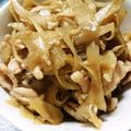 yushisama's cooksnap of when they made ご飯がススム豚ごぼう【作りおき】.