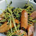 虹すけ's cooksnap of when they made 豆苗とウインナーの 粒マスタード炒め.