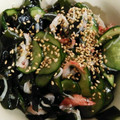 ももpppp's cooksnap of when they made わかめときゅうりとカニカマごま油和え.