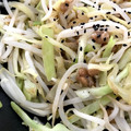 北のデビル。's cooksnap of when they made 納豆ともやしのオイスターソース丼.