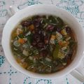 イチゴ、イチゴ。's cooksnap of when they made 煮小豆を入れた朝のスープ.