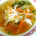 さん屁ぇです's cooksnap of when they made もやしと豚肉の中華スープ.