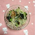 ぽぽきゅ's cooksnap of when they made リメイク☆刺身のつまにカイワレ&わかめ♪.