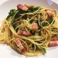 あんころ餅nknk's cooksnap of when they made 菜の花とベーコンのパスタ.
