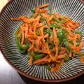 ♪りーちゃん♪♪'s cooksnap of when they made ピーマンと人参のきんぴら.