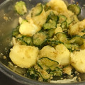 あめのち晴れ★'s cooksnap of when they made 新じゃがときゅうりのごまあえ.