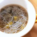 Sac’HiNa's cooksnap of when they made 【ダイエット】もずくと春雨の即席スープ♪.