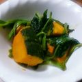 Qw_'s cooksnap of when they made ☆南瓜とほうれん草のバター醤油炒め☆.