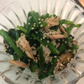 ともっちQQ's cooksnap of when they made ほうれん草とツナのぽん酢和え.