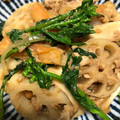 猫のしっぽ♡'s cooksnap of when they made 菜の花と蓮根炒め.