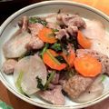jununu's cooksnap of when they made 豚肉とスライス大根のごはんススムおかず.