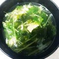 ☆マカロンmama☆'s cooksnap of when they made 水菜と玉子のお吸い物.