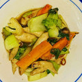 teast's cooksnap of when they made 青梗菜とシメジのペペロンチーノ風炒め.