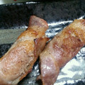 キャラメグ♪'s cooksnap of when they made 長ネギの豚肉巻き☆豚串風.