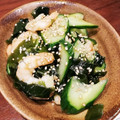 kahourain's cooksnap of when they made 簡単♪エビとわかめときゅうりの酢の物♪.