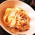 ぽちゃりん's cooksnap of when they made シーチキンと白菜の、濃厚クリームパスタ！.