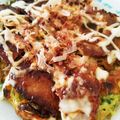 ふにゃぴっぴ's cooksnap of when they made 簡単！節約！豆苗お好み焼.