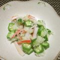 ジョングレ's cooksnap of when they made オクラとカニ蒲鉾のおろしあえ♪.