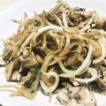 tra1021's cooksnap of when they made ～大葉香る～豚肉ともやしのポン酢炒め.