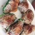 いくらら。's cooksnap of when they made ＊小豆スープの小豆消費＊ピーマンの肉詰め.