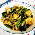 ねっちゃんっ's cooksnap of when they made ひき肉と厚揚げの焼き肉のタレ炒め.