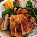 ※Kei's cooksnap of when they made オリーブオイルのヘルシー揚げ焼きとんかつ.