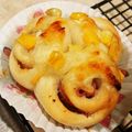 ※Kei's cooksnap of when they made 簡単♪『ハムチーズロールパン』.