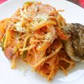 花時計咲いた's cooksnap of when they made ハンバーグパスタ.