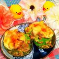 ももちゃんのれしぴ's cooksnap of when they made ガッツリ系。肉味噌アボカド.