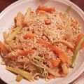 メオちゃん's cooksnap of when they made 大根・人参・ブロッコリーの茎できんぴら♪.