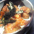 こあもる's cooksnap of when they made 甘辛だれのから揚げ丼★.