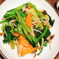 mami♪123's cooksnap of when they made 小松菜とえのきの干しエビ炒め.