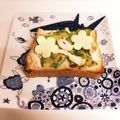 ❁Abake❁'s cooksnap of when they made アボカドチキンのハニーマスタードトースト.