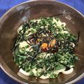 miwayon's cooksnap of when they made キムチの素で♪釜玉キムチうどん.