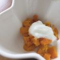 ちょこ05's cooksnap of when they made 離乳食中期☆ かぼちゃヨーグルト.