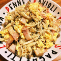 モケ缶's cooksnap of when they made しめじとえのき茸の卵とじ炒め.