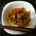 imajiro's cooksnap of when they made ✣インディアントマト焼きそば✣.