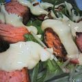 naomixx's cooksnap of when they made 鮭♥♡水菜マヨわさサラダ.