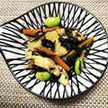 ˚✧₊なつもも⁺˳✧'s cooksnap of when they made 簡単!!鶏のささみとひじきの蓮根きんぴら.