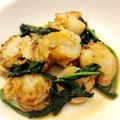 めろさん0521's cooksnap of when they made ホタテの醤油バターほうれん草ソテー.
