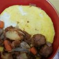 （＊あωや＊）'s cooksnap of when they made ビーフシチューリメイク‼デミ風オムライス.